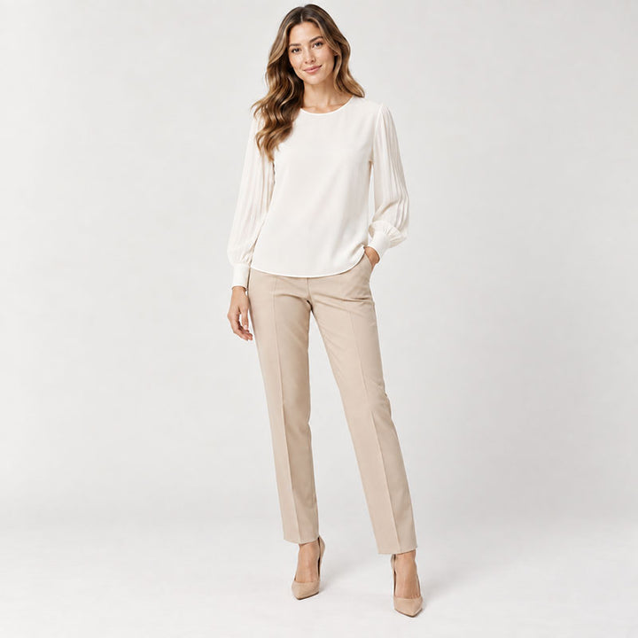 Harriet Pleated Sleeve Blouse